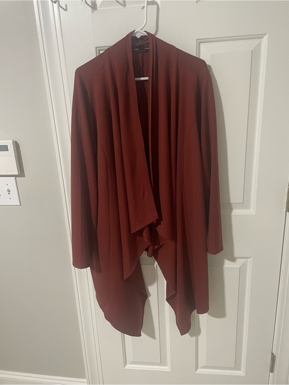 Women's Draped Open Front Cardigan Sweater - Rust torrid 4 (4x)